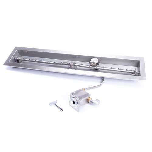 48" Linear Trough - SST Torpedo SST Torpedo Match Lit fire pit insert