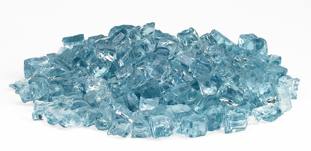 American Fire Glass - 1/2" Classic Fire Glass- Multiple Color Options -10 lbs