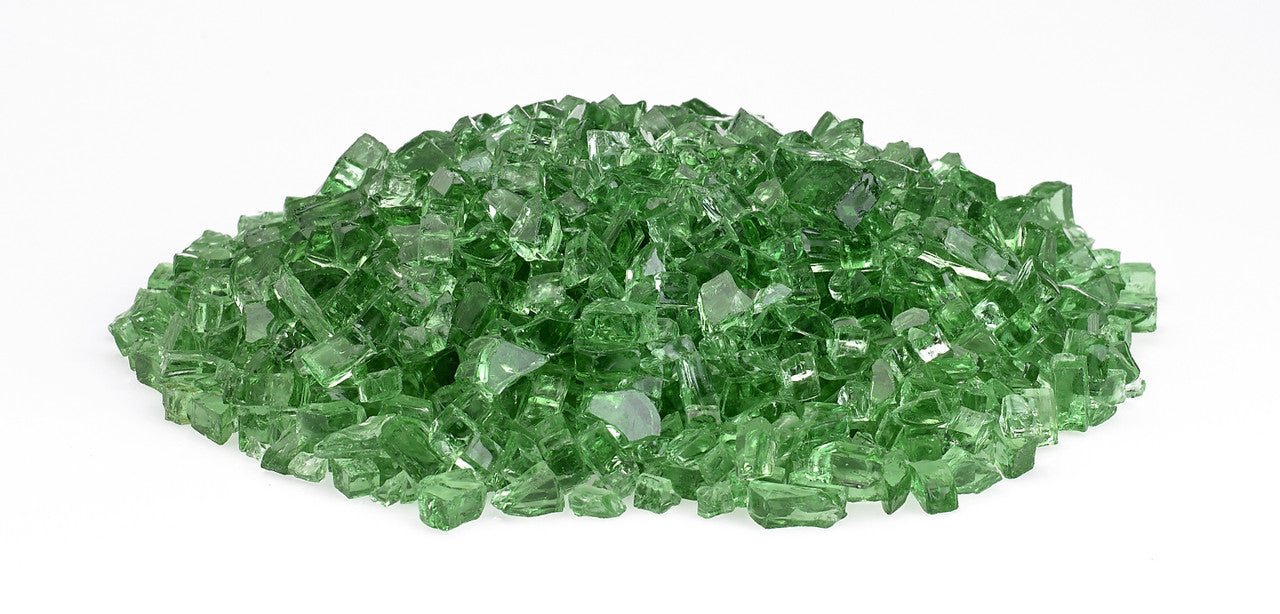 American Fire Glass - 1/4" Classic Fire Glass - Multiple Color Options - 10 lbs