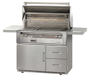Alfresco - 42" ALXE Luxury Grill On Refrigerated Cart