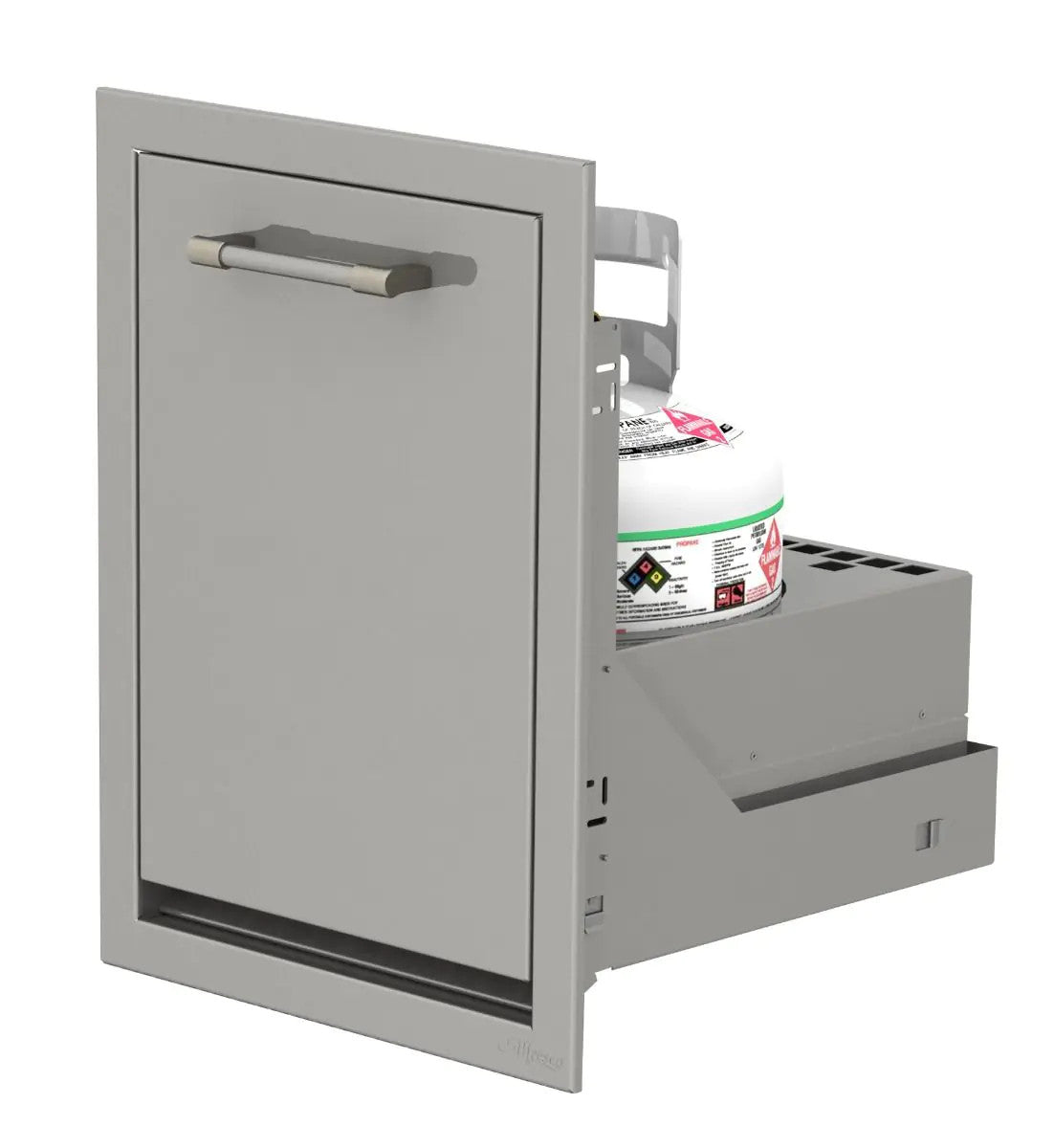 Alfresco 18-Inch Stainless Steel Propane Tank Drawer