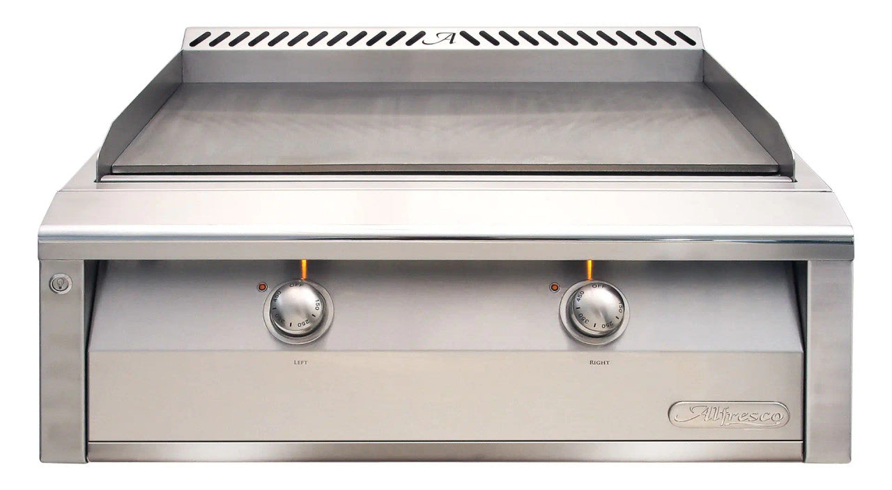 Alfresco 30-Inch Stainless Steel Built-In Gas Griddle