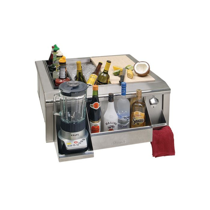 Alfresco Bottle Opener, Cap Catcher, and Towel Rack