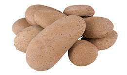 Terracotta River Rock Fyre Stones- 10 piece