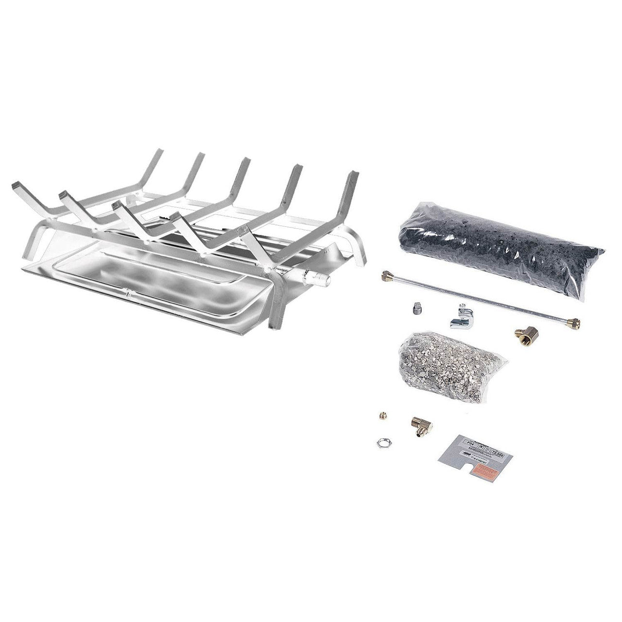 Rasmussen DF-CF Double Sided Custom Embers Pan Stainless Steel Burner and Grate Kit