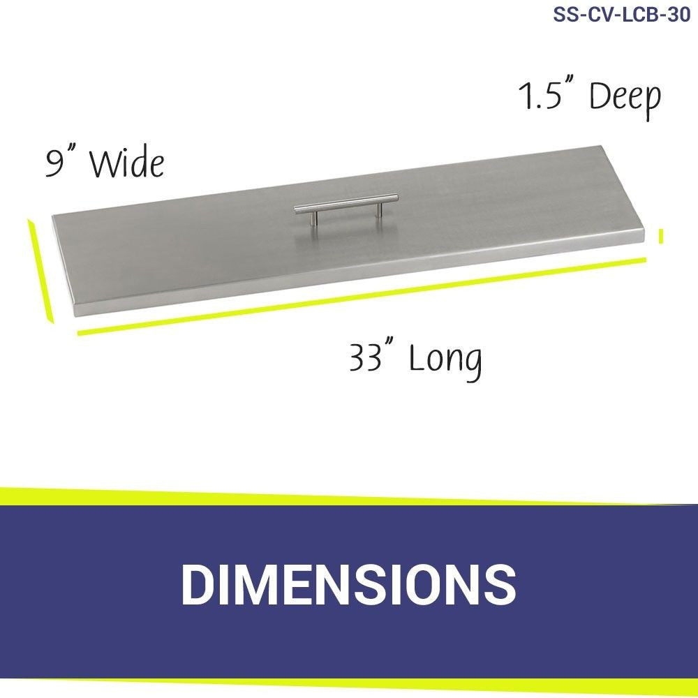 American Fire Glass 30" x 6" Stainless Steel Linear Channel Drop-In Pan with AWEIS System - Bundle