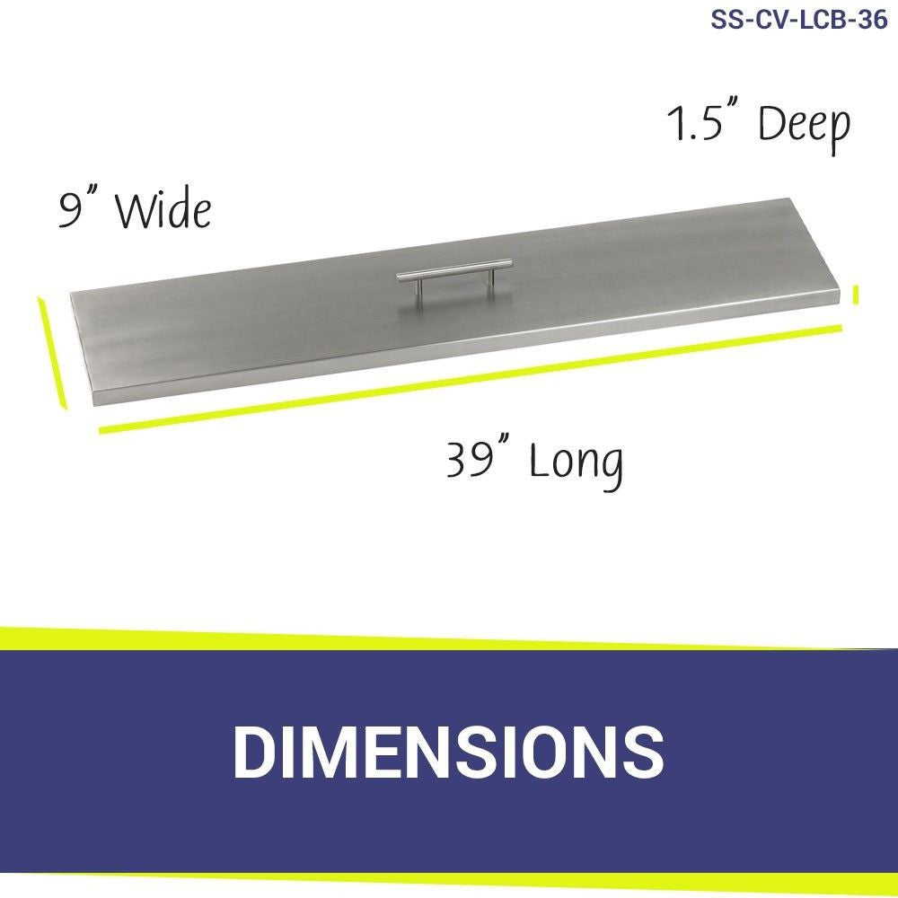 American Fire Glass 36" x 6" Stainless Steel Linear Channel Drop-In Pan with AWEIS System - Bundle