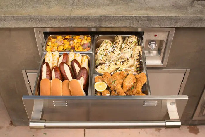 Alfresco Electric Warming Drawer - Traffic Yellow-Gloss