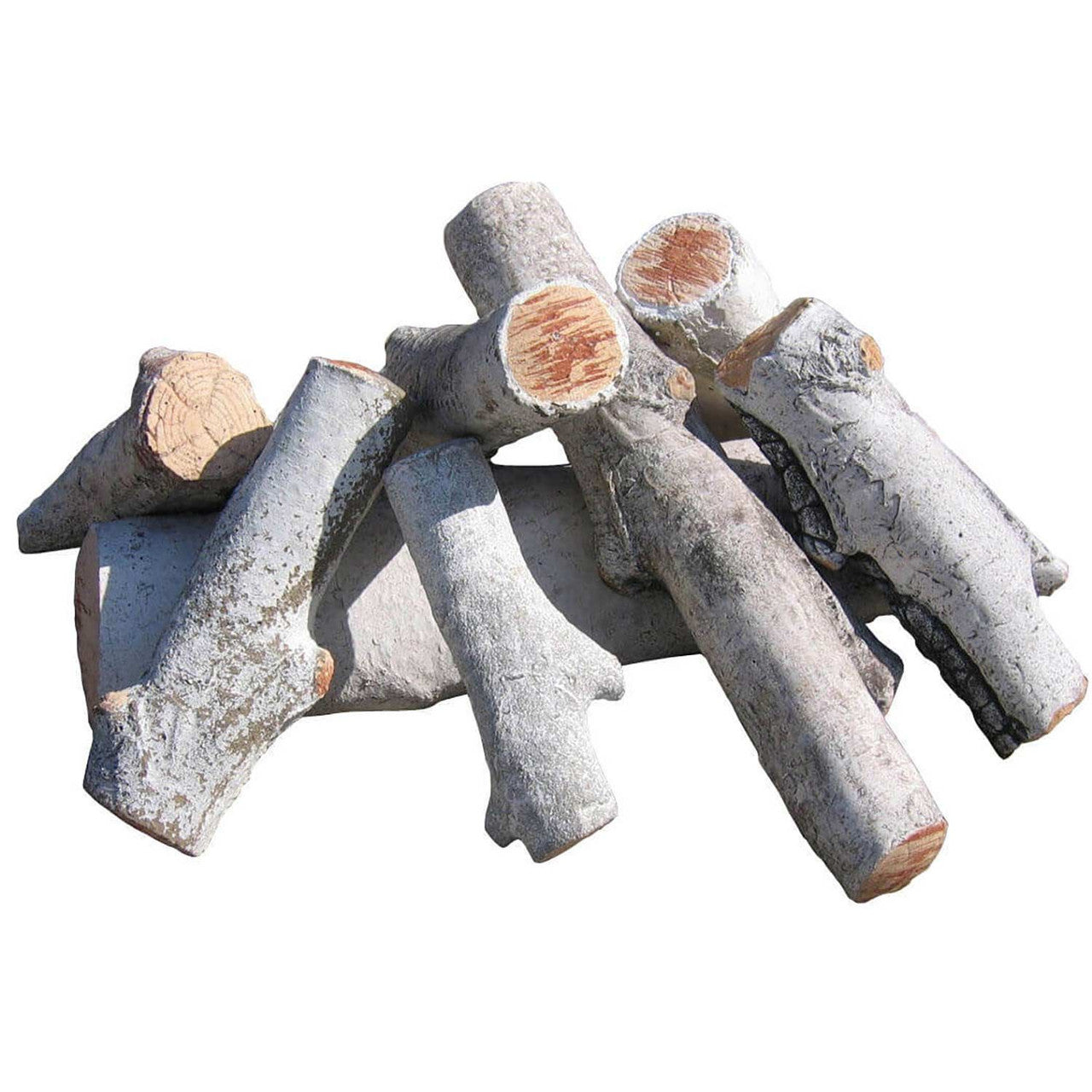 White birch fire pit logs