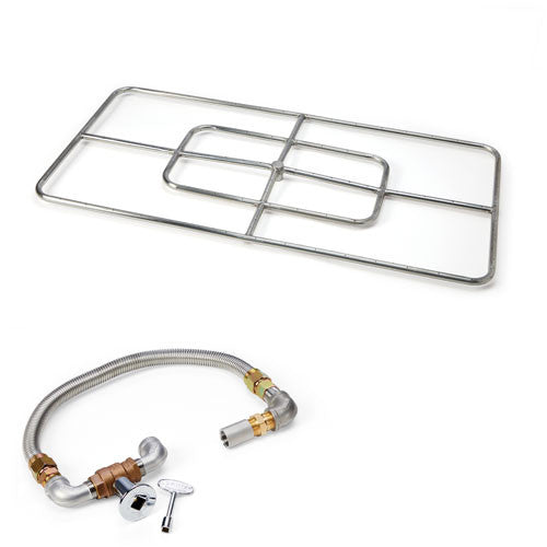 HPC Fire 48 X 24" Rectangle High Capacity Burner Fire Fit Kit FPSR48X24HC