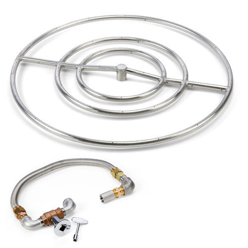 HPC Fire 30" Round High Capacity Burner Fire Pit Kit FPS30HC