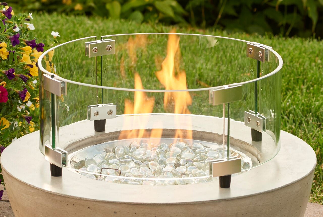 Outdoor Greatroom Windscreen for 12" Round Burner Pan