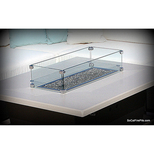 COOKE 3/16" Clamped Tempered Glass Windscreen