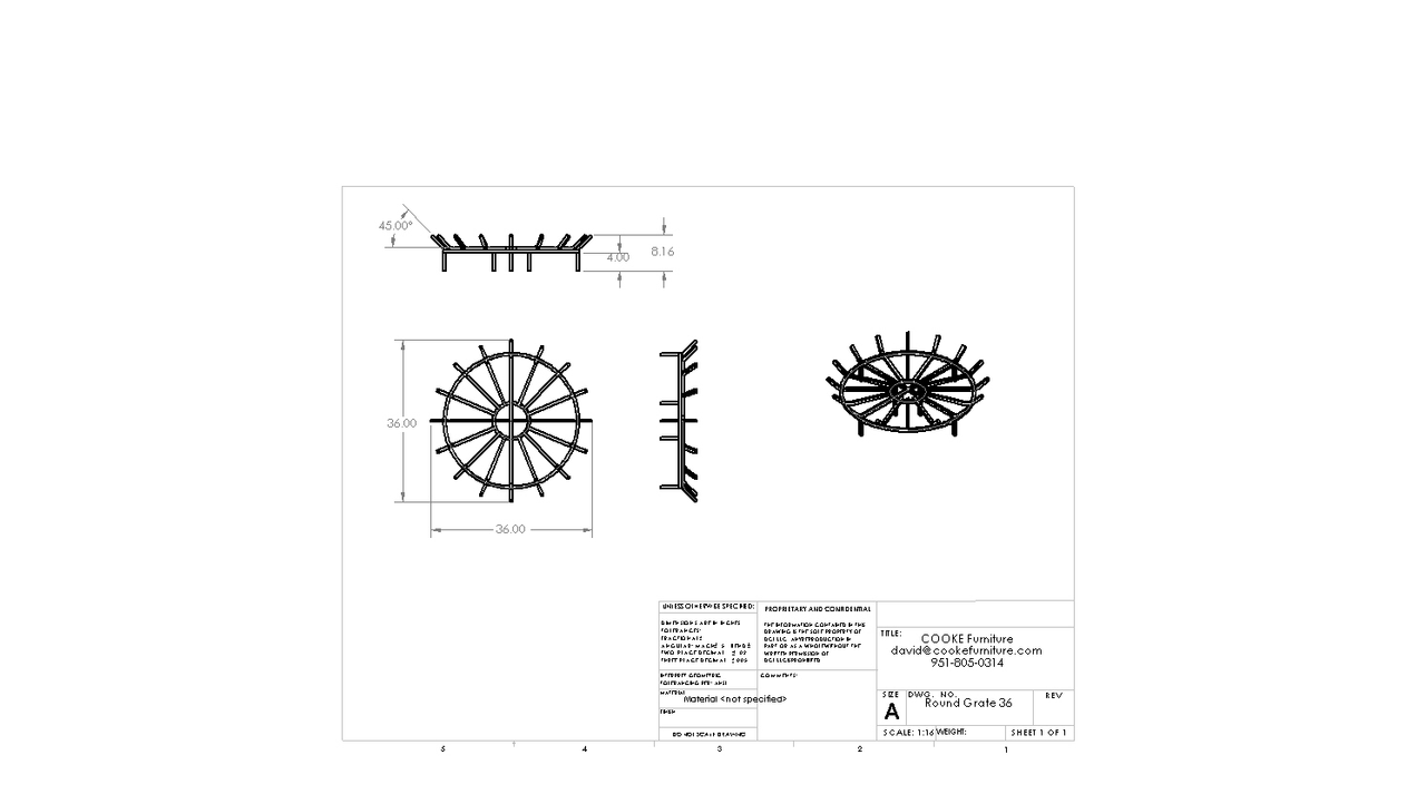 Heavy-Duty Round Fire Pit Grates