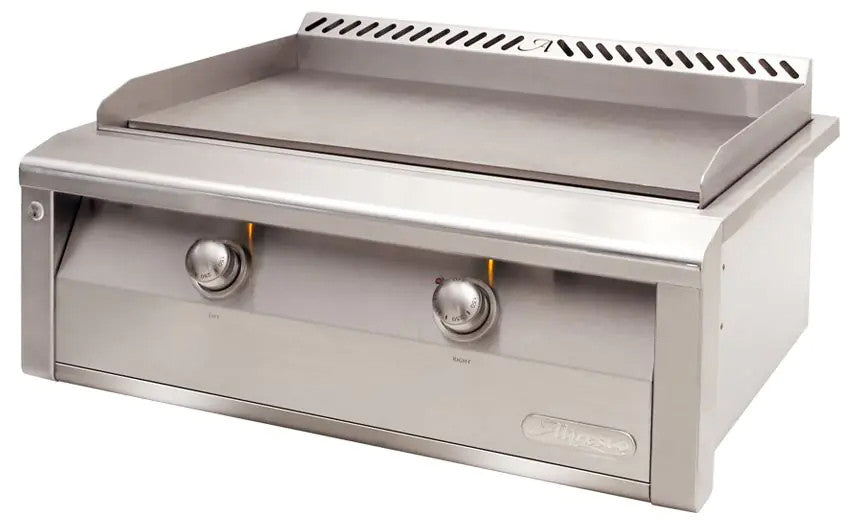 Alfresco 30-Inch Stainless Steel Built-In Gas Griddle