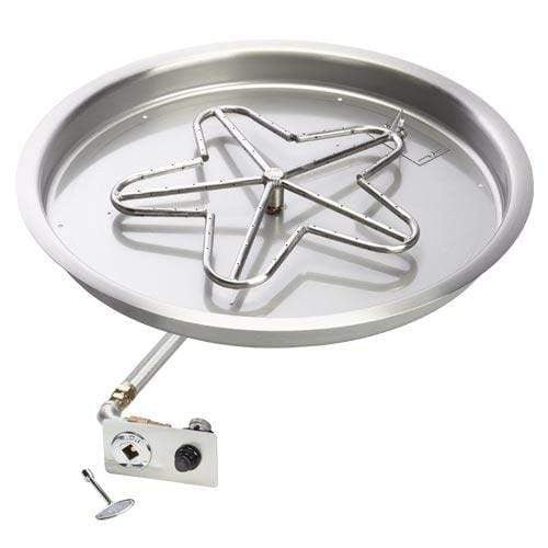 HPC Fire 19" Round Bowl Fire Pit Insert PENTA19FPK-NG