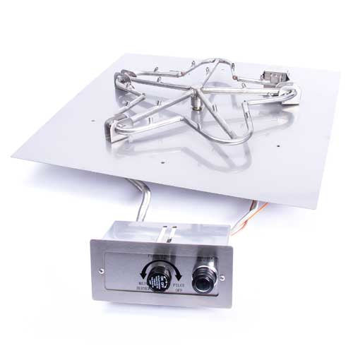 HPC Fire 30" Square Flat Fire Pit Insert FPPK30-SQ-FLEX