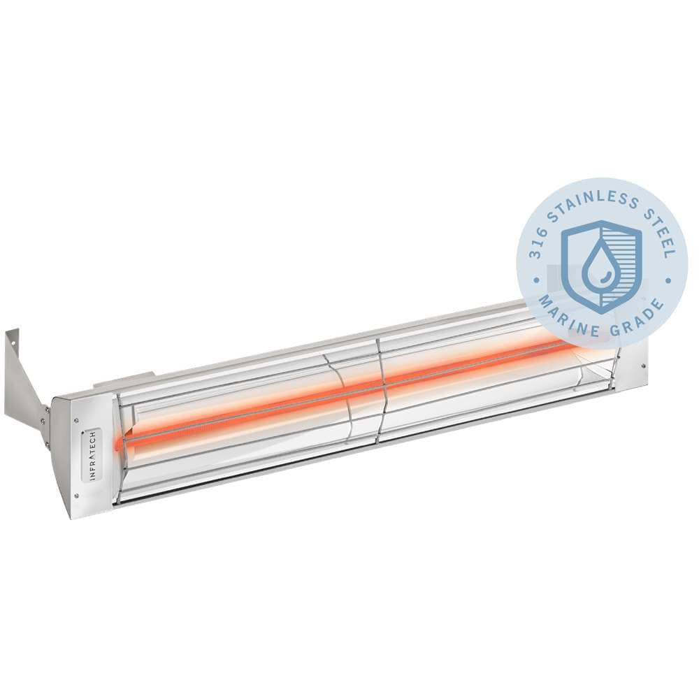 INFRATECH W SERIES 61-INCH SINGLE ELEMENT 3000W FLUSH MOUNTED MARINE GRADE ELECTRIC HEATER