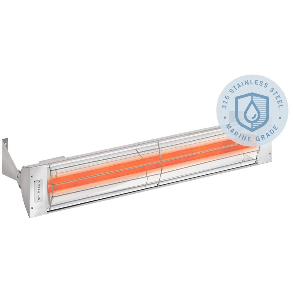 INFRATECH WD SERIES 61-INCH DUAL ELEMENT 6000W FLUSH MOUNTED MARINE GRADE ELECTRIC HEATER