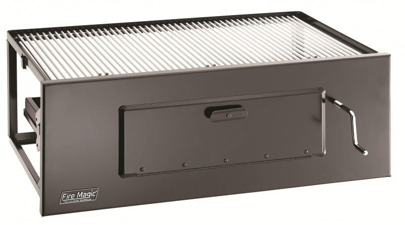 Fire Magic - 24" Lift-A-Fire Built-In Charcoal Grill