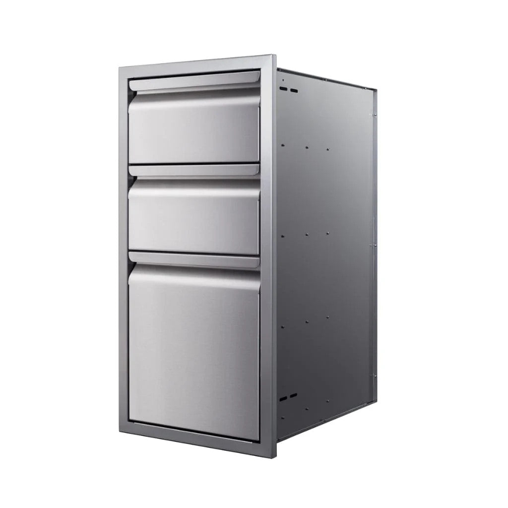 Memphis Grills 15-Inch Triple Access Drawer With Soft Close