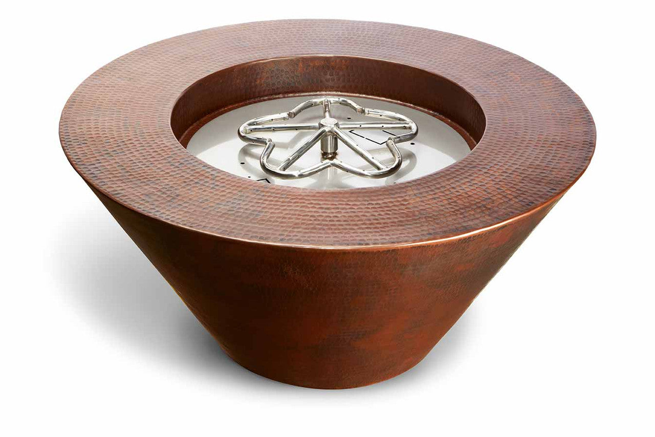 Hearth Products Controls - Mesa Copper Round Fire Bowl - 32" Diameter x 15" H - Electronic Ignition