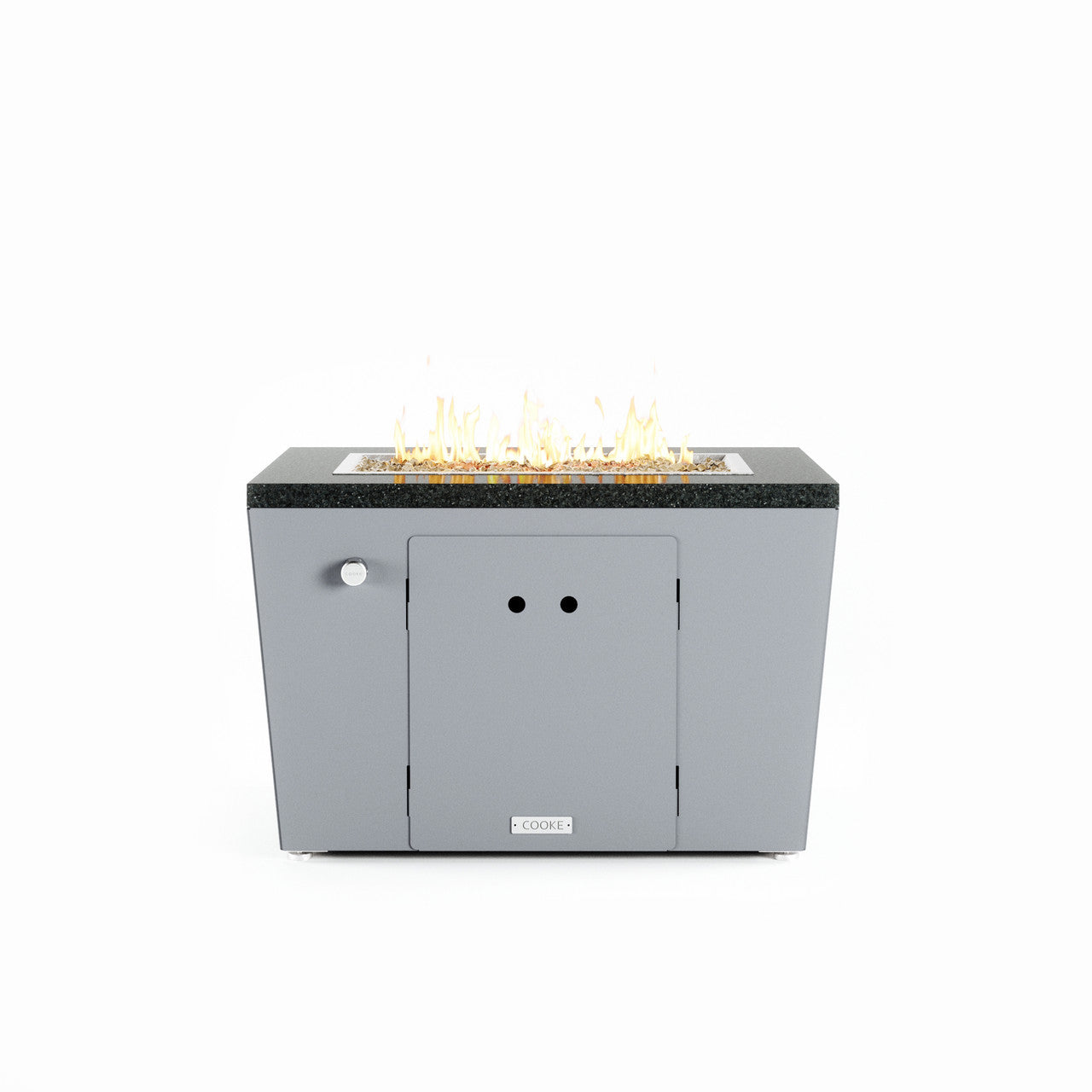 COOKE Miami Fire Pit Table 36" x 26" x 21" - Stone Top