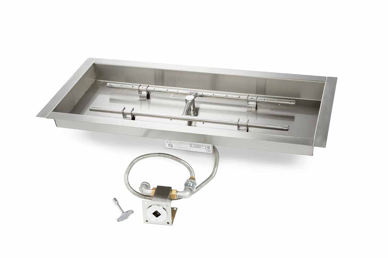 Hearth Products Controls - 36" CSA Rectangle Bowl H-Burner Kit  - Match Lit