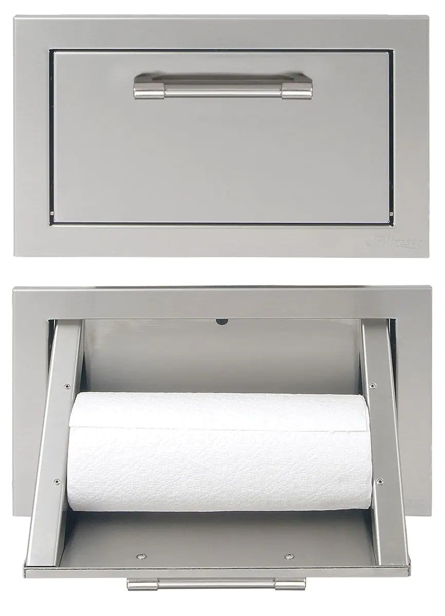 Alfresco 17-Inch Built-In Paper Towel Holder - Signal White-Matte - AXE-TH-SM9003