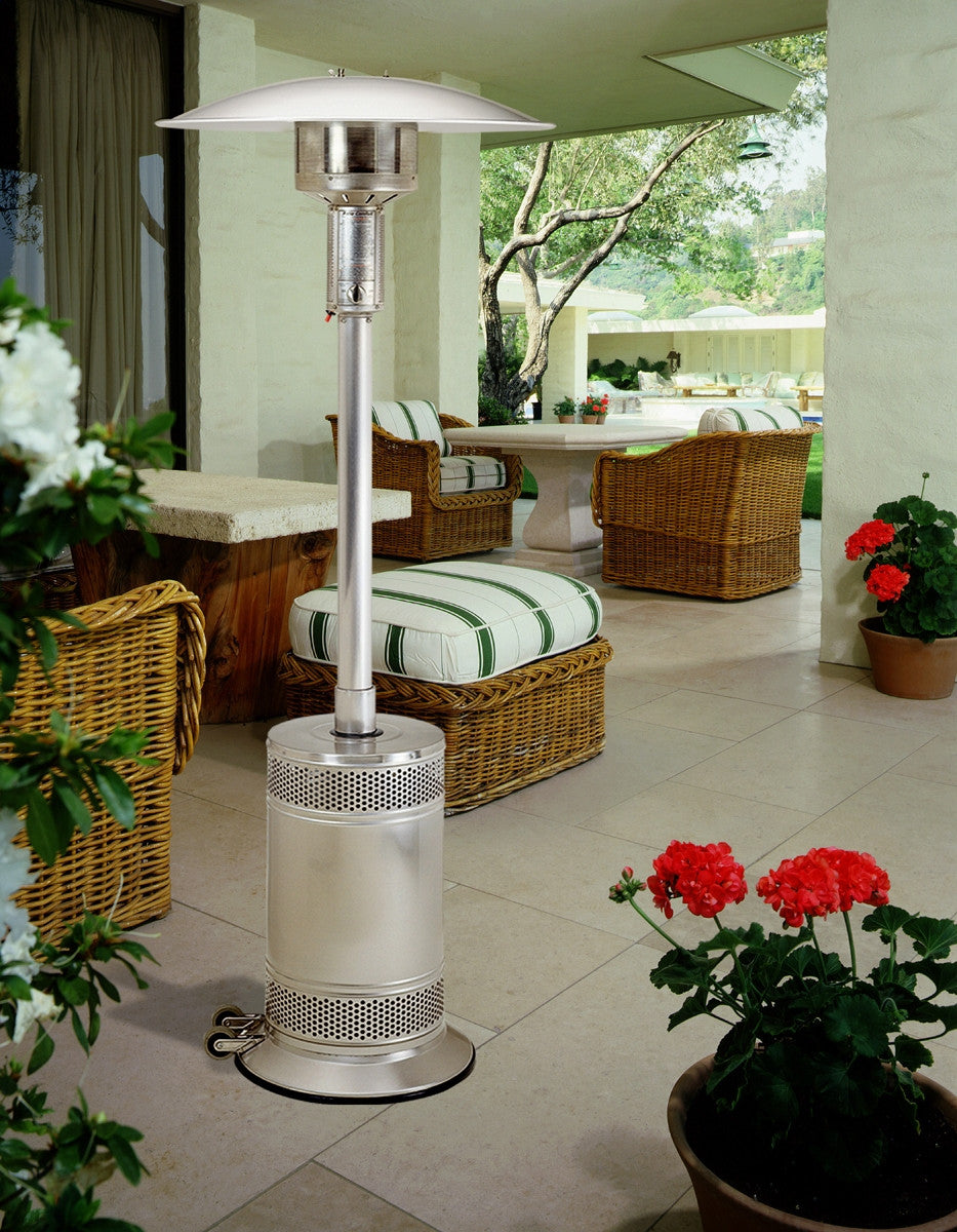 Patio Comfort PC02SS Stainless steel LP patio heater with push button ignition