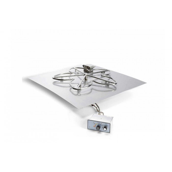 Hearth Products Controls -  36" Square Flat Pan Insert With Penta Burner - Push Button Ignition