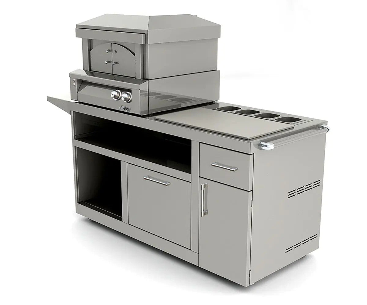 Alfresco 30-Inch Freestanding Deluxe Pizza Oven Prep Cart - AXE-PZA-PPC