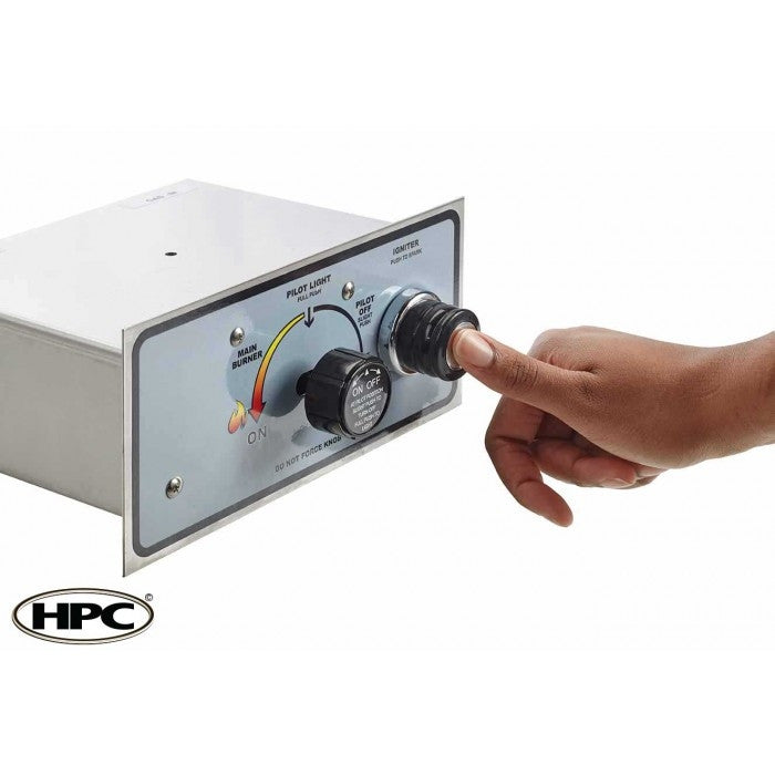 Hearth Products Controls -  36" Square Flat Pan Insert With Penta Burner - Push Button Ignition
