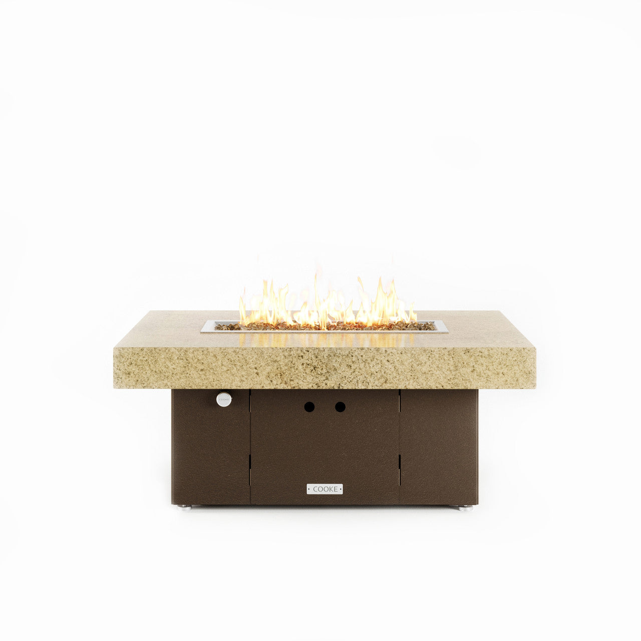 COOKE Santa Barbara Fire Pit Table 40" x 30" x 17" - Stone Top