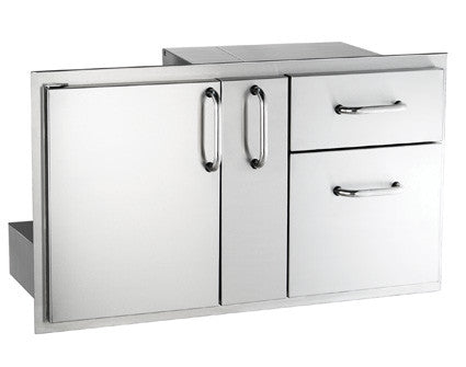Select Access Door with Platter Storage & Double Drawer