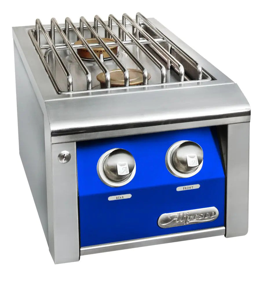 Alfresco Dual Side Burner for Freestanding Grill - Ultramarine Blue-Gloss
