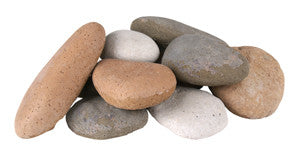 Assorted River Rock Fyre Stones- 10 piece