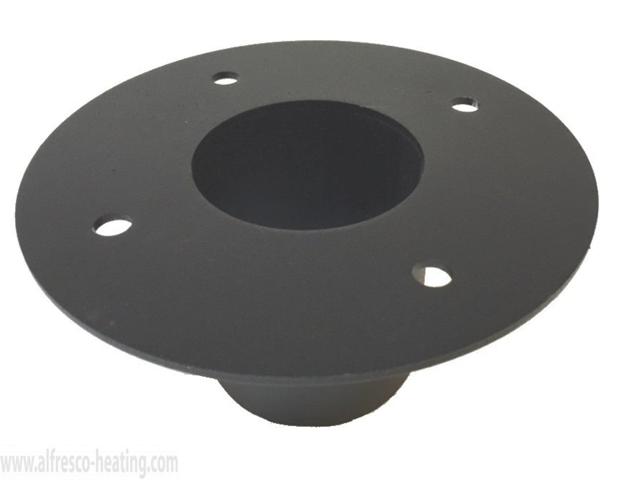 SunGlo Socket Flange for Post, Black, 27002-6B