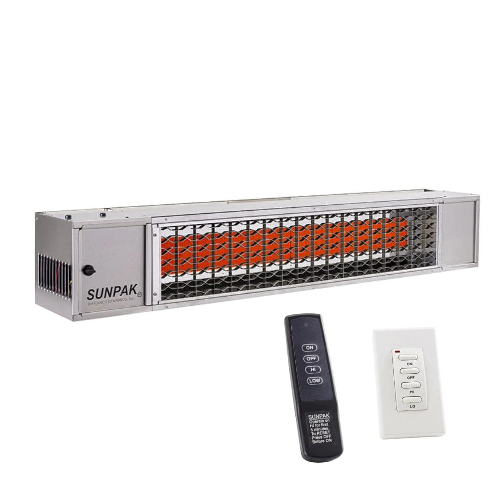 SUNPAK S34 S TSR INFRARED GAS HEATER WITH REMOTE - STAINLESS STEEL