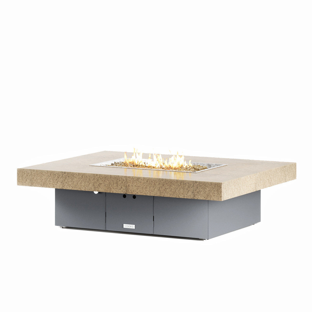 COOKE Santa Barbara Fire Pit Table 62" x 48" x 17" - Stone Top