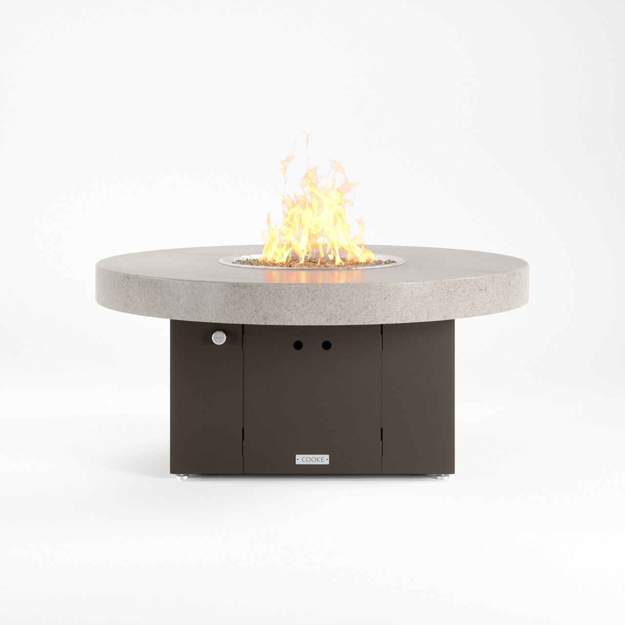 Bianco Montanha top with bronze base.