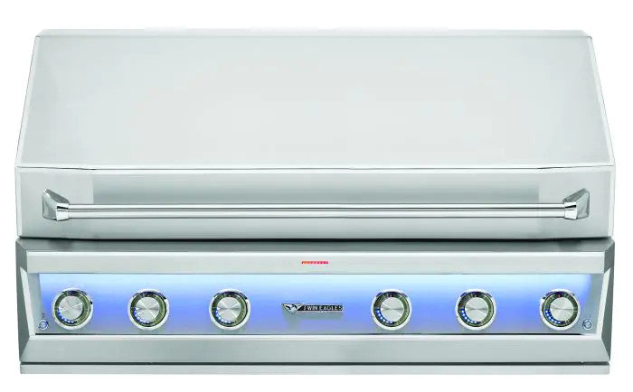 Twin Eagles Eagle One 54-Inch 4-Burner Built-In Gas Grill with Sear Zone & Two Infrared Rotisserie Burners