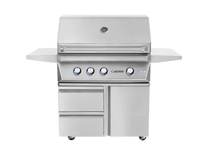 Twin Eagles 36-inch Grill Cart with One Door and Two Drawers