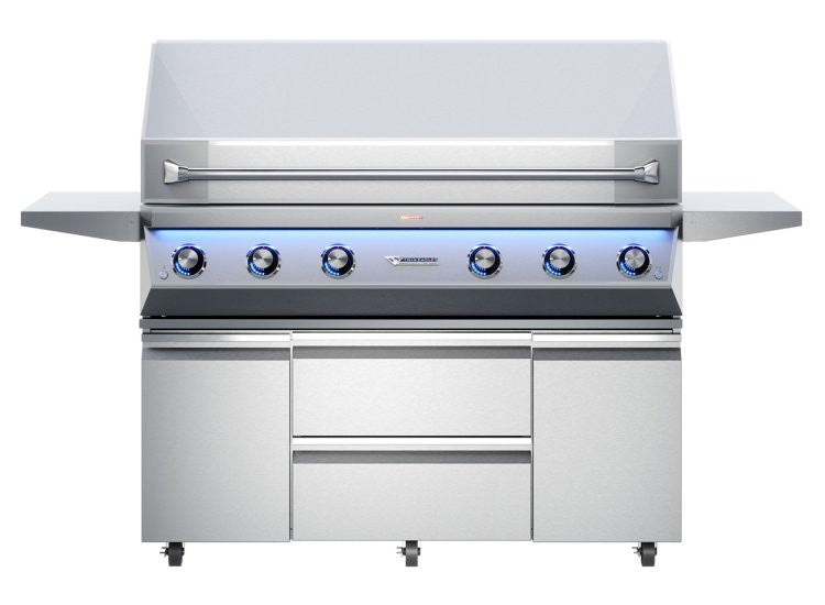Twin Eagles 54-Inch Freestanding Outdoor Gas Grill Base In Stainless Steel