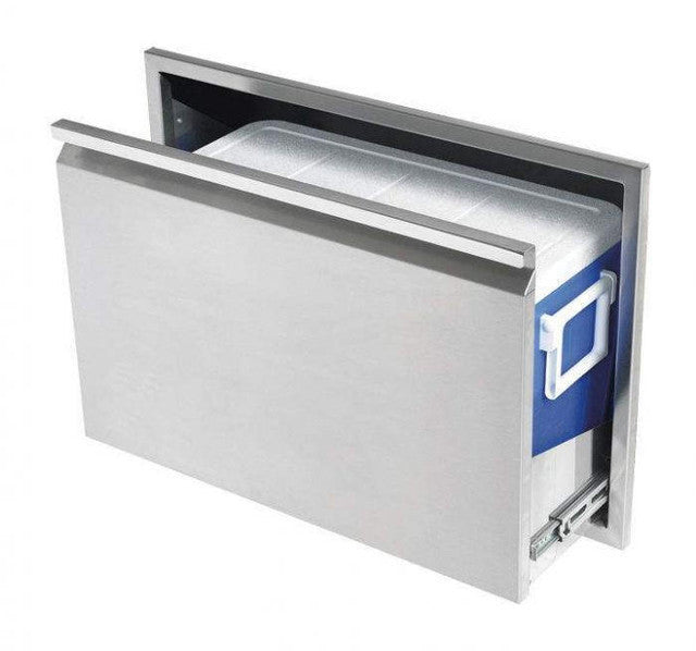 Twin Eagles 30-Inch Roll-Out Stainless Steel Ice Chest Storage Drawer with 48 Quart Ice Chest