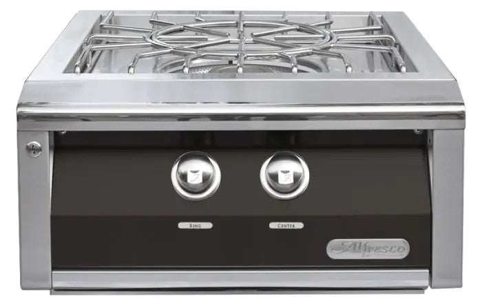 Alfresco 24-Inch Versa Power Cooking System - Jet Black-Matte