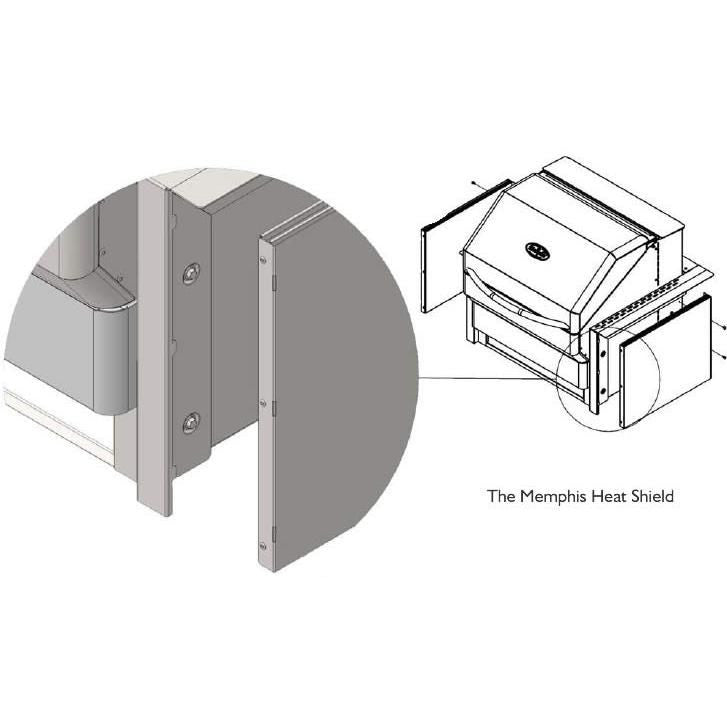 Memphis Grills Heat Shield Kit for Beale Street Built-In Pellet Grill