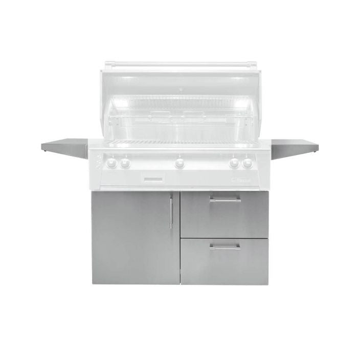 Alfresco 42" Traffic Yellow Gloss Deluxe Cart for 42" Built-In Grill