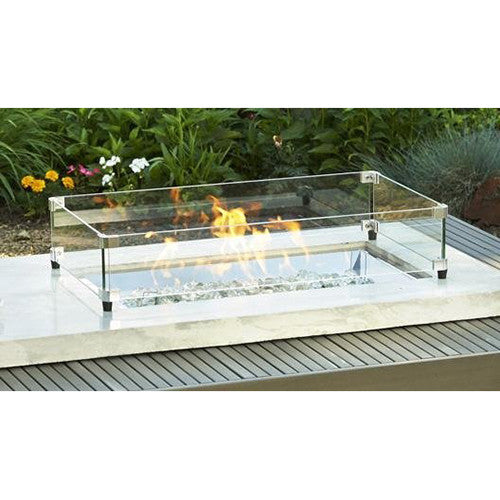 Outdoor Greatroom Glass Guard Fencing for CF-1224 Burner.