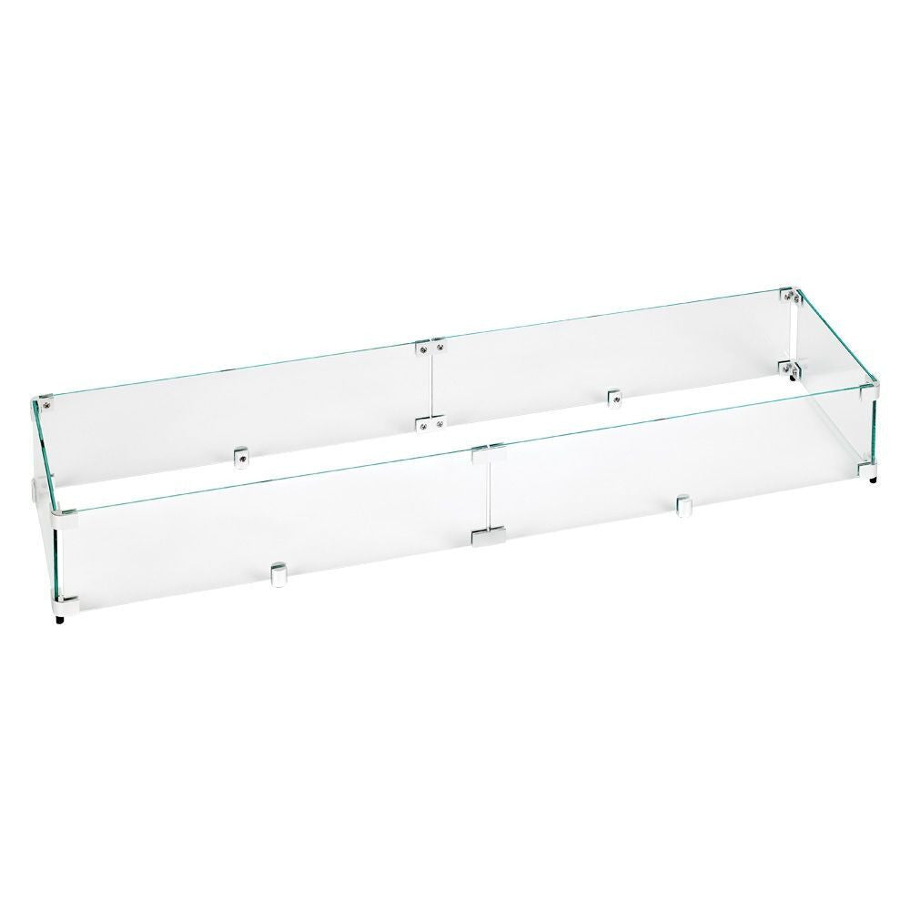 American Fire Glass Linear Glass Flame Guard For 36" X 6" Linear Drop-In Fire Pit Pan